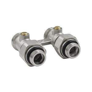 Узел прямой для нижнего подкл. рад. 3/4" (c компл. адаптеров 1/2") VALFEX (54/9) К