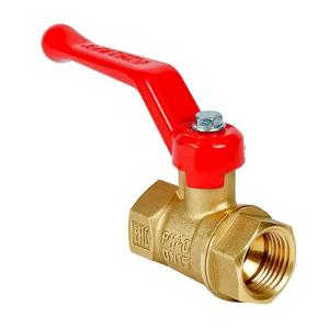 Кран шаровой N/P59 для ВОДЫ  1/2" ВР/ВР ручка-рычаг, латунный VALFEX 11Б27фт1М (96/24)