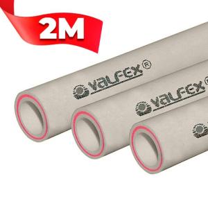 Труба арм.стекловолокном SDR 7.4 PN20 ф32х4,4 мм (30) ШТАНГА 2 МЕТРА (Valfex) СЕРАЯ