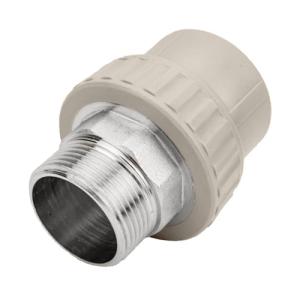 Муфта переходная с наружной резьбой 40 х 1 1/2" под ключ (24/6) (Valfex) СЕРАЯ