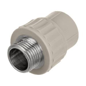 Муфта переходная с наружной резьбой 25 x 1/2" (100/25) (Valfex) СЕРАЯ