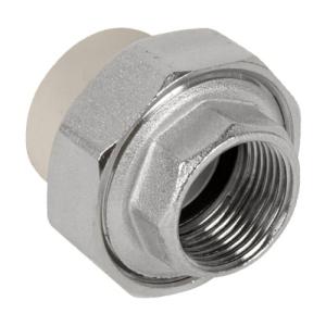 Муфта комб.разъём.(американка) с внутренней резьбой 20х1/2" (200/25) (Valfex) СЕРАЯ
