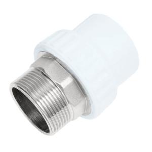 Муфта переходная с наружной резьбой 75 x 2 1/2" под ключ (6/1) (Valfex) БЕЛАЯ