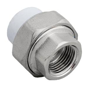 Муфта комб.разъём.(американка) с внутренней резьбой 20х1/2" (200/25) (Valfex) БЕЛАЯ