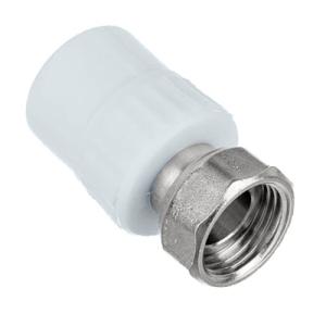 Муфта с накидной гайкой 25 х 3/4" (100/20) (Valfex) БЕЛАЯ