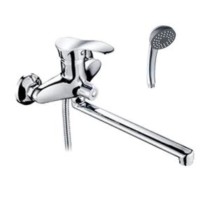 P22214 Смеситель универсальный с прямым изливом и с переключателем для душа