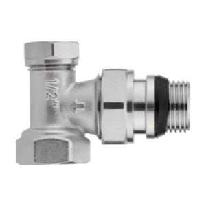 Запорный клапан для радиатора угловой 1/2" (Запорный кран)