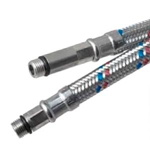 Гибкая подводка для смесителей VALFEX нерж.сталь М10*18-1/2" 30 см (100)