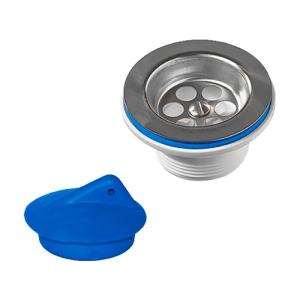 А-3204-028, ОРИО выпуск 1 1/4 с решеткой D-63 мм и пробкой, А-3204-028