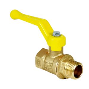 Кран шаровой N/P59 для ГАЗА 3/4" ВР/НР ручка-рычаг, латунный VALFEX 11Б27фтМ (60/15)
