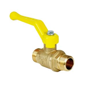 Кран шаровой N/P59 для ГАЗА 3/4" НР/НР ручка-рычаг, латунный VALFEX 11Б27фтМ (56/14)