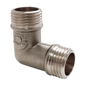 Угольник НИКЕЛИРОВАННЫЙ с наружной резьбой VALFEX НР-НР 3/4" (60/10)