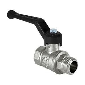 Кран шаровой латунный DeltaPro для ВОДЫ 1/2" ВР/НР рычаг, НИКЕЛИР-Й VALFEX 11Б27фт1М (96/24)