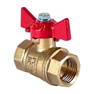 Кран шаровой латунный DeltaPro для ВОДЫ 3/4" ВР/ВР ручка-бабочка, VALFEX 11Б27фт1М (96/24)