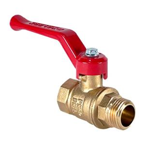 Кран шаровой латунный DeltaPro для ВОДЫ 3/4" ВР/НР ручка-рычаг, VALFEX 11Б27фт1М (64/16)