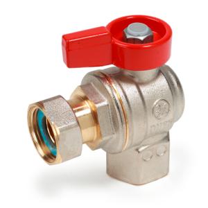Кран шаровой Giacomini 3/4"х3/4" угловой В/НГ для котлов и счетчиков, R781PX014