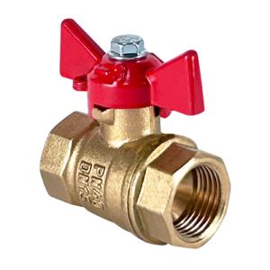 Кран шаровой латунный DeltaPro для ВОДЫ 1 " ВР/ВР ручка-бабочка, VALFEX 11Б27фт1М (48/12)