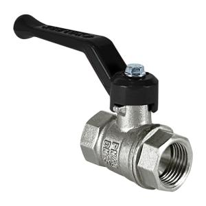 Кран шаровой латунный DeltaPro для ВОДЫ 1 1/4" ВР/ВР рычаг, НИКЕЛИР-Й VALFEX 11Б27фт1М (20/5)