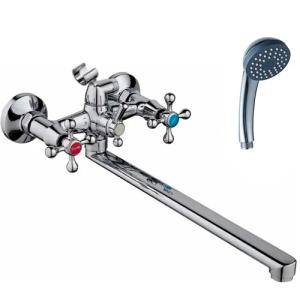 смеситель POTATO ванна 1/2 кер. пл. гусак P2265-35 крест №10