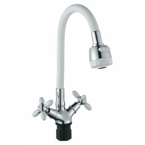 Смеситель для кухни с гибким изливом (крепление гайка) B57-071A