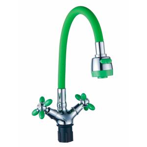 Смеситель для кухни с гибким изливом (крепление гайка) B57-071E