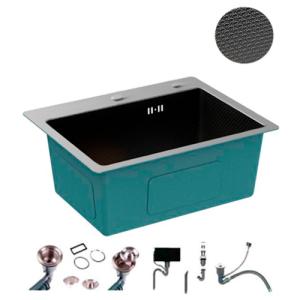 S5040B-2 Кухонная мойка 500*400*200mm , чёрная