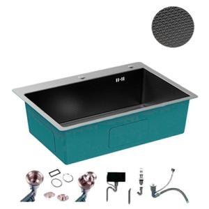 S7050B-2 Кухонная мойка 700*500*200mm , чёрная