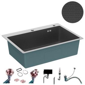 S7050B-1 Кухонная мойка 700*500*200mm , чёрная