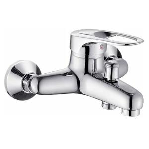 P30215 Смеситель для ванны с коротким изливом и переключателем для душа