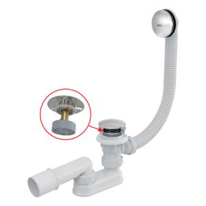 A504CKM Сифон для ванны click/clack металл