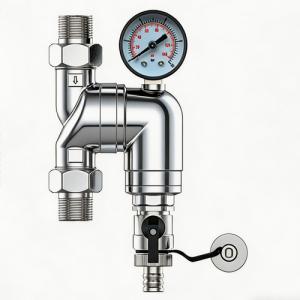 Фильтр промывной поворотный 3/4, с манометром