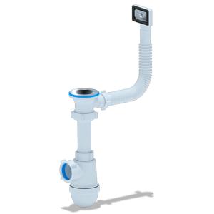 Сифон Ани Грот 1 1/2"х40 с переливом мойкиА0140S