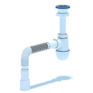 Сифон Ани 1 1/2"*40 с гибкой трубой 40х40/50 / С0115