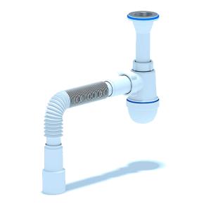 4607057963324, Сифон Ани 1 1/4"х40 с гибкой трубой 40х40х50