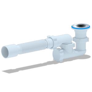 Сифон Ани для душевого поддона регулир. 1 1/2"*40 с г/т 40х50Е215 (РФ)