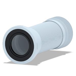 Удлинитель гибкий для унитаза с металлической спиралью d110мм, К928