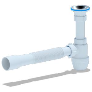 Сифон Ани 1 1/4"* 32 "Юнг" сгибкой трубой 32*40/50, стр. пр. Россия. Артикул BM1016