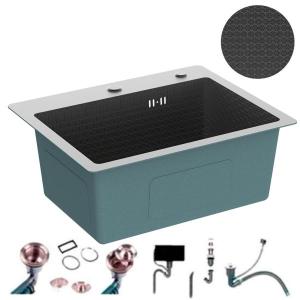 Мойка кухонная 5050BD-114, нержавеющая сталь, ГРАФИТ