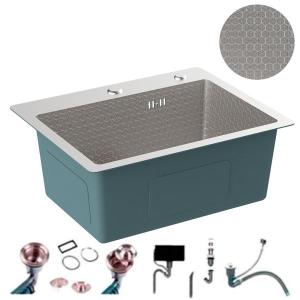 Мойка кухонная 5050D-114, нержавеющая сталь, ДЕКОР