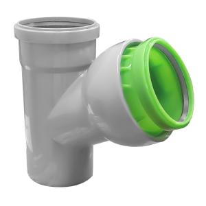 Тройник регулируемый 45-88 град 50-50 вн. канализ. (130) VALFEX