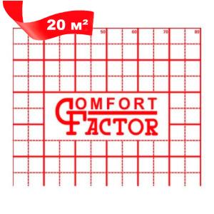 Фольга для теплого пола с разметкой Comfort Factor 20м