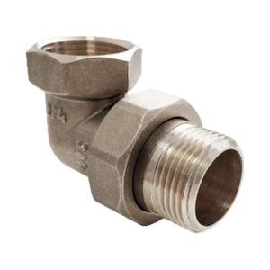 Сгон НИКЕЛИРОВАННЫЙ разъемный VALFEX угловой (американка) ВР-НР  1/2" (90/10)