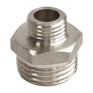 Ниппель НИКЕЛИРОВАННЫЙ переходной VALFEX НР  1/2" - НР 3/8" (400/10) К